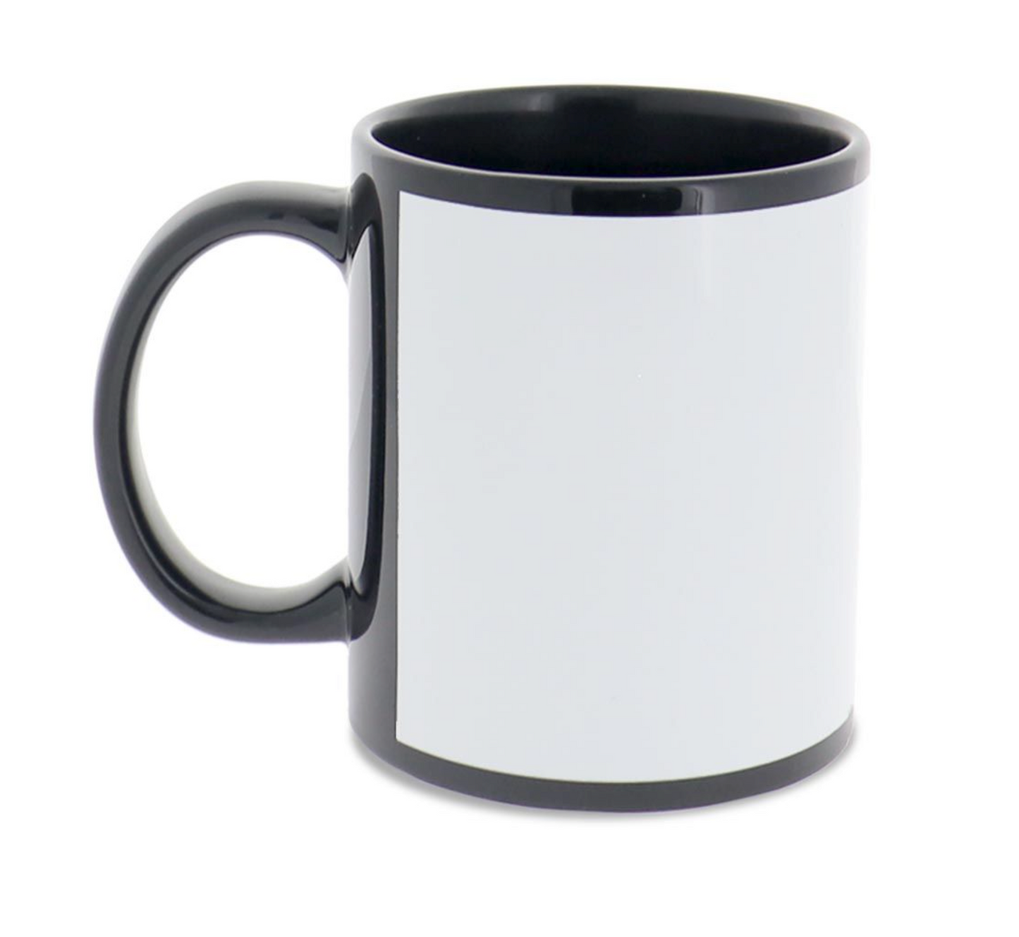 Black Ceramic Sublimation Mug w/ Printable Area - 11 oz