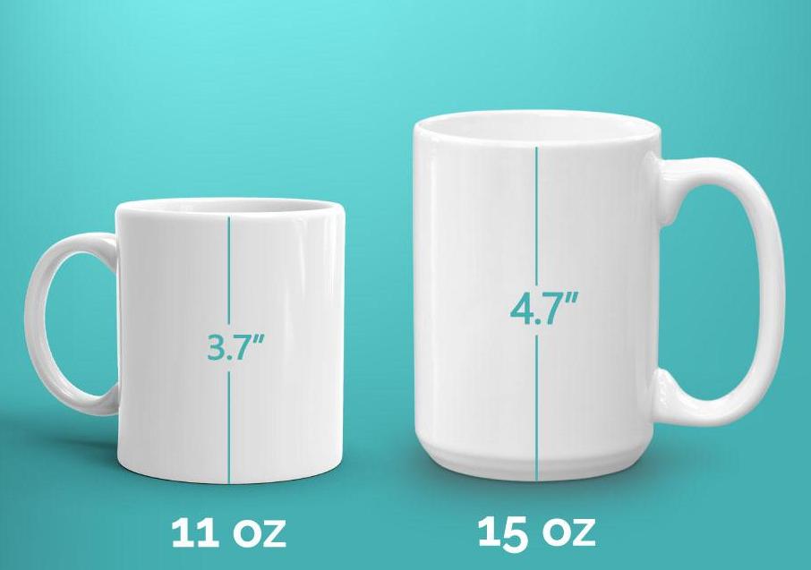 White Ceramic Sublimation Mugs - 15 oz