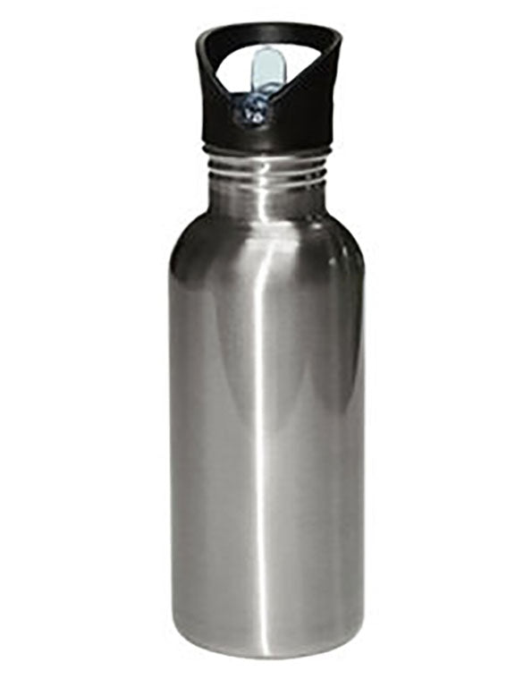 Stainless Steel Sports Bottle Silver - 20 oz